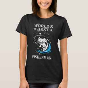 Werelds Beste Visser Grappige Visserij Expert Heng T-shirt