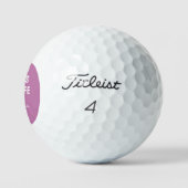 Werelds beste vrouw elegant script golfballen (Logo)