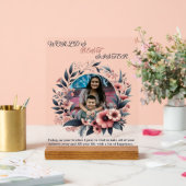 “Werelds Beste Zus” gepersonaliseerd Acryl Bord (Huwelijk)