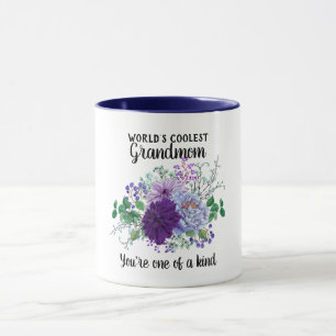 Werelds Coolste OMA - Unieke Bloemen Mok