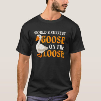 Werelds domste gans op de losse 5 t-shirt