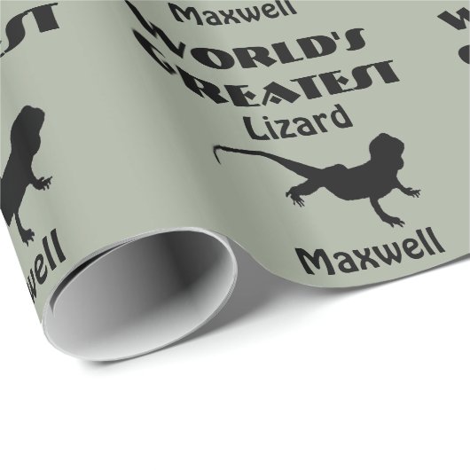 Werelds grootste hagedis cadeaupapier (Rol Hoek)