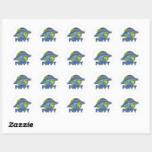 Werelds Grootste Klaproos Ronde Sticker (Vel)