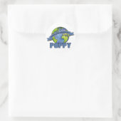 Werelds Grootste Klaproos Ronde Sticker (Tas)