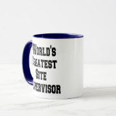 Werelds grootste site-supervisor mok (Voorkant links)