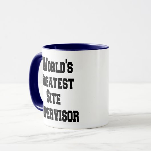 Werelds grootste site-supervisor mok (Voorkant links)