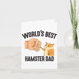 Werelds Hamster Vader Kostuum Voor Dierenliefhebbe Kaart
