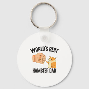 Werelds Hamster Vader Kostuum Voor Dierenliefhebbe Sleutelhanger