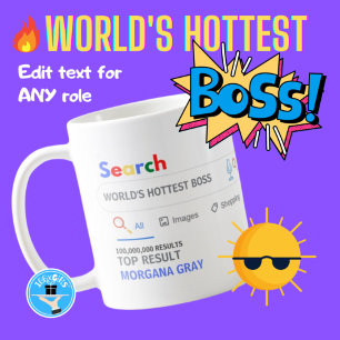 WERELDS HEETSTE BAAS Grappige Top Zoekresultaat Koffiemok