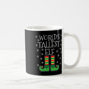 Werelds hoogste elf-matching gezinsgroep Kerstmis Koffiemok