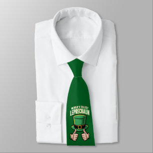 Werelds hoogste Leprechaun Grappige Ierse humor  Stropdas