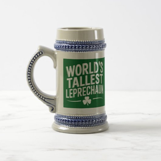 Werelds hoogste Leprechaun St. Patrick's Day Bierpul (Links)