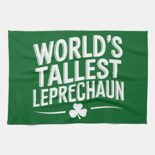 Werelds hoogste Leprechaun St. Patrick's Day Theedoek