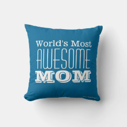 Werelds Meest AWESOME MOM-tekstontwerp Kussen