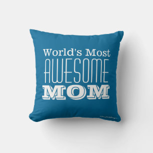 Werelds Meest AWESOME MOM-tekstontwerp Kussen