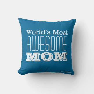 Werelds Meest AWESOME MOM-tekstontwerp Kussen