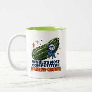 Werelds meest competitieve mergelteler tweekleurige koffiemok