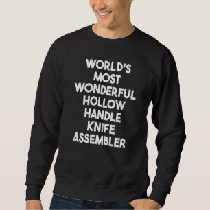Werelds meest wonderbaarlijke holhandvatmesmontage trui