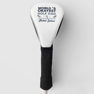 Werelds Oké Golf Papa Aangepaste Naam Ontwerp Golfheadcover