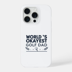 Werelds Oké Golf Papa Vintage Embleem iPhone 15 Pro Hoesje