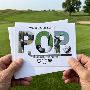 Werelds Oké Golfer Werelds Oké Papa Bedankkaart