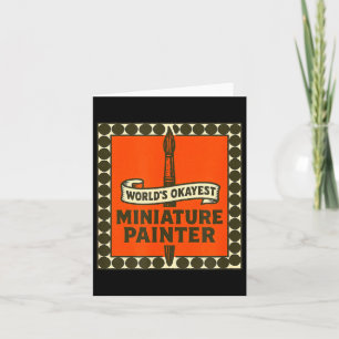 Werelds Oké Miniatuurschilder Grappige Mini Verf Kaart