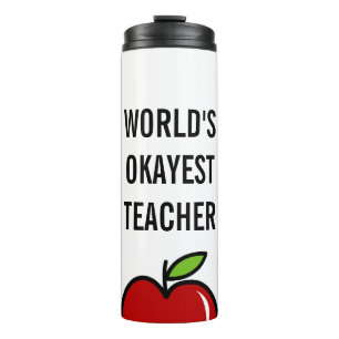 Werelds Okéste Leraar thermische reisbeker thermos Thermosbeker