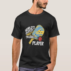 Werelds Okéste Pickleball Speler Paddle Smash T-shirt