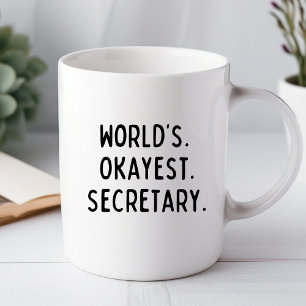 Werelds Okéste Secretaresse Fun Kopje voor in het Mok
