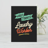 Werelds Okéste Wasmedewerker Kaart (Staand voorkant)