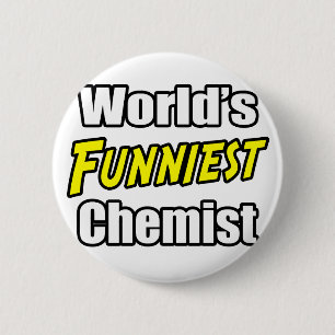 Wereldschimmigste chemicus ronde button 5,7 cm