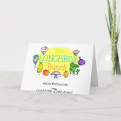 Wereldse knoflook, blanco wenskaart kaart (Achterkant)