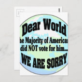 wereldsorry2 briefkaart (Voorkant / Achterkant)