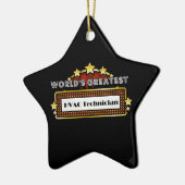 Wereldste HVAC-technicus Keramisch Ornament (Links)