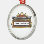 Wereldste HVAC-technicus Metalen Ornament (Links)