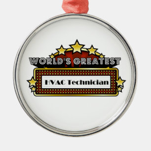 Wereldste HVAC-technicus Metalen Ornament