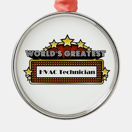Wereldste HVAC-technicus Metalen Ornament (Voorkant)