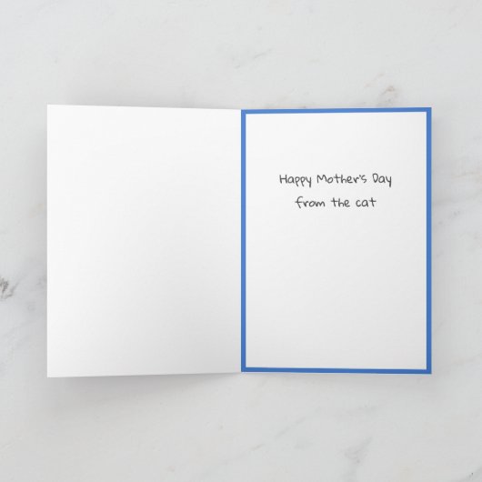 Wereldste kat mam grappigste kaart (Binnen)
