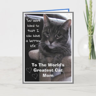 Wereldste kat mam grappigste kaart