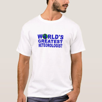 Wereldste meteoroloog t-shirt