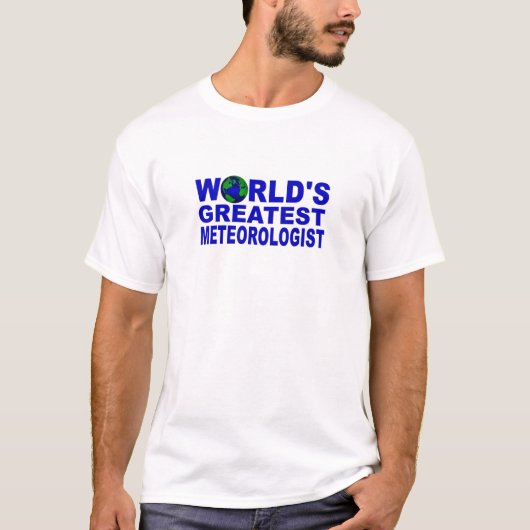 Wereldste meteoroloog t-shirt (Voorkant)