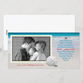 Wereldtalen Prettig Kerstfeest Oceaan Strandkaart Feestdagenkaart (Voorkant / Achterkant)