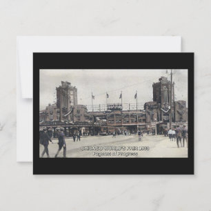 Wereldtentoonstelling 1933 Vintage geïnspireerd Briefkaart