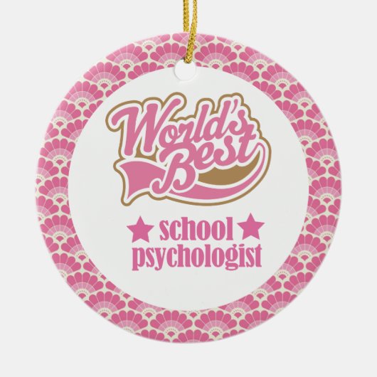 Wereldtop-schoolpsycholoog Gift Ornament (Voorkant)