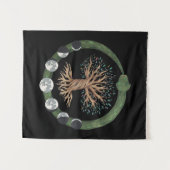 Wereldtop-serpent en wereldstructuur wandkleed (Voorkant (horizontaal))