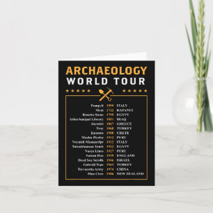 Wereldtour archeologie Archeoloog Cadeau Kaart