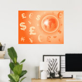 Wereldvaluta Poster (Thuiskantoor)