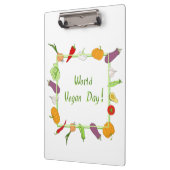 Wereldvegetarisch daglicht klembord (Links)