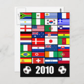 Wereldvlaggen 2010 briefkaart (Voorkant / Achterkant)