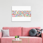 Wereldvlaggen Canvas Afdruk (Insitu (Woonkamer))